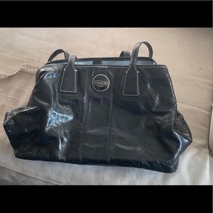 Coach leather carryall satchel